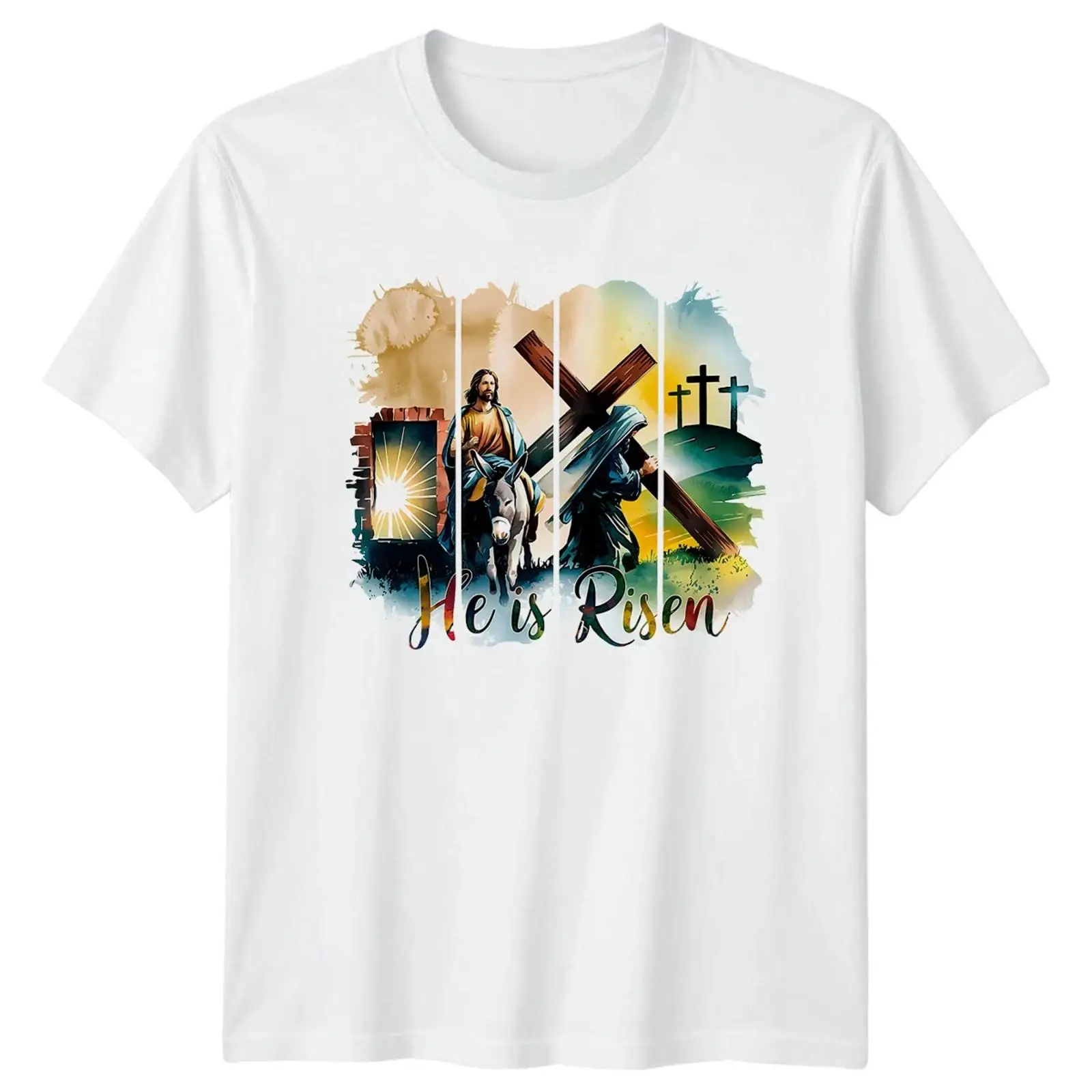 Vintage Fashion Herren - He Is Risen Christianity Religion Herren