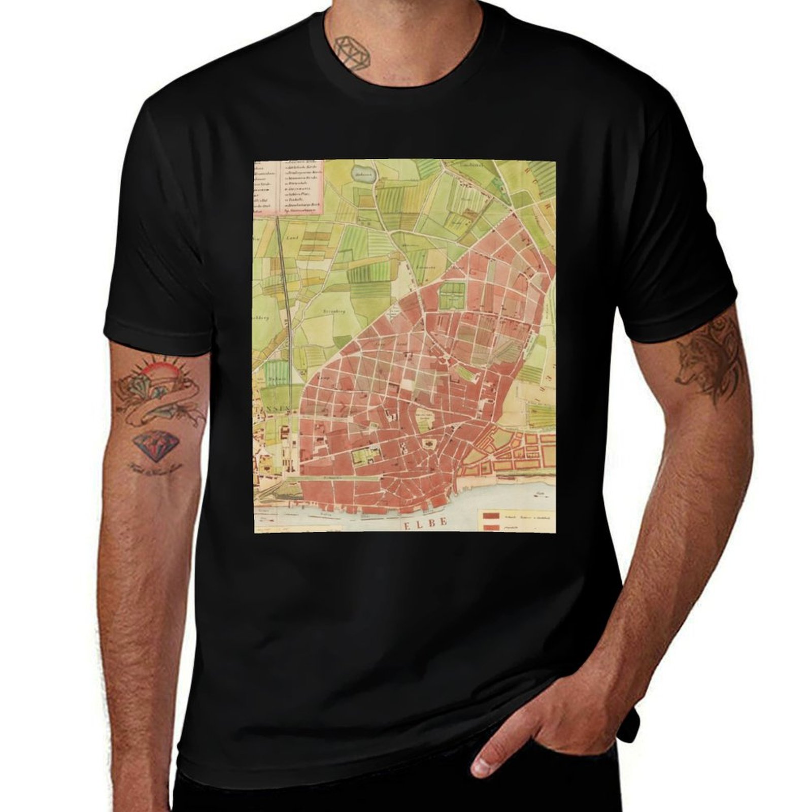 Vintage Altona Hamburg Map (18 - огляд і ціна Vintage Fashion Hamburg