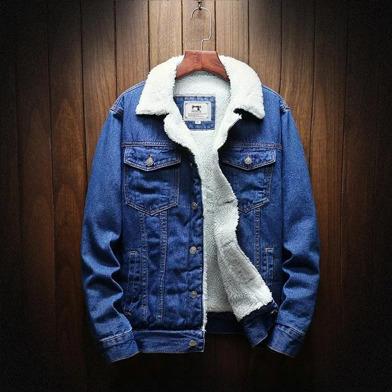 Denim Jackets Man Padding with - огляд і ціна Patchwork Jean Jacket