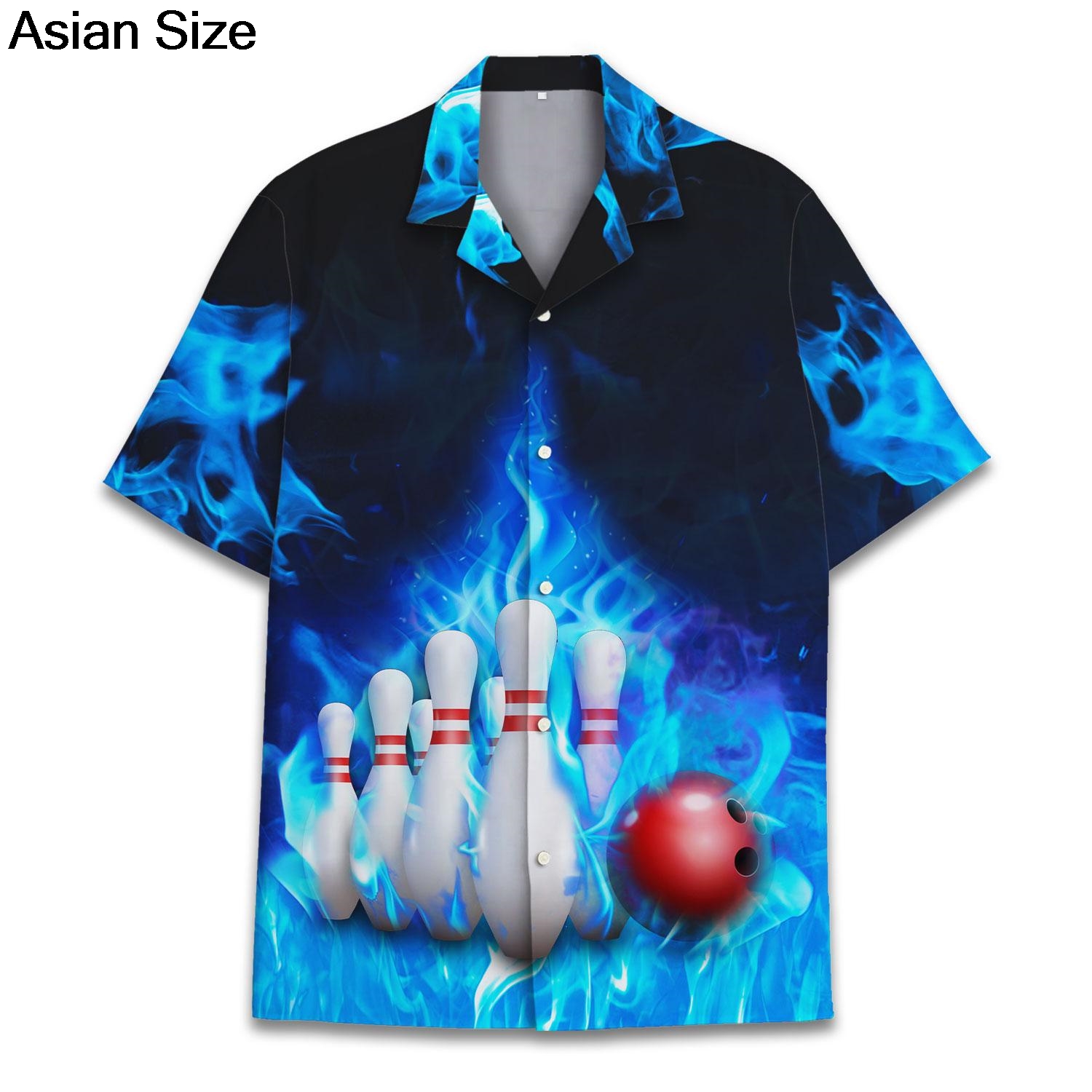 Cool Blue Fire Bowling Sport G - огляд і ціна Bowling Shirt Camp