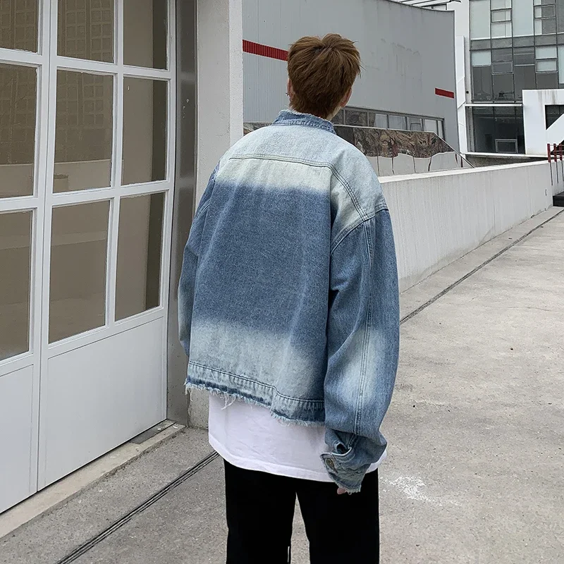 American Retro Hip Pop Raw Edg - огляд і ціна Patchwork Jean Jacket