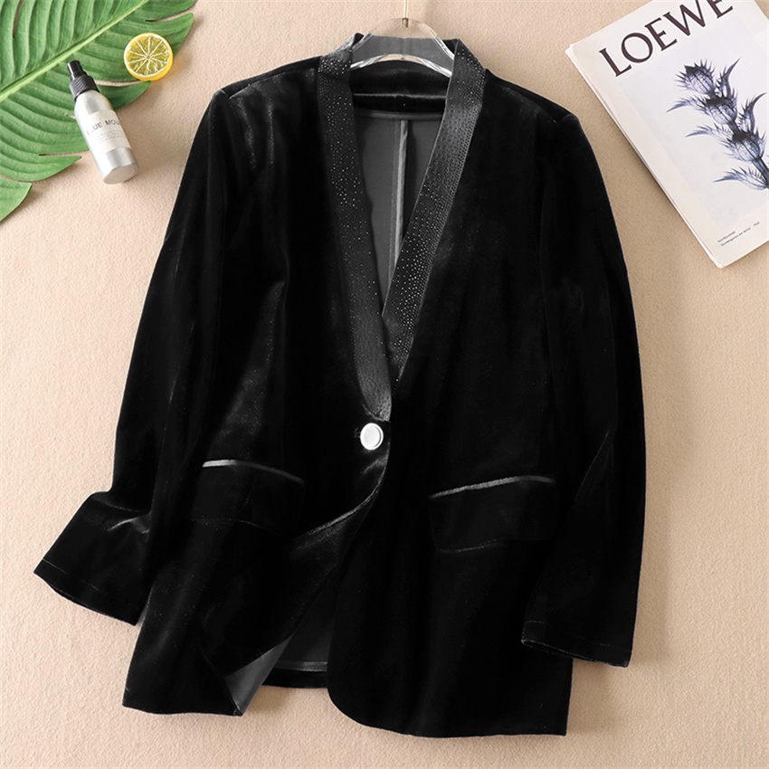 Autumn Winter Big Size Vintage - огляд і ціна Velvet Blazer Vintage