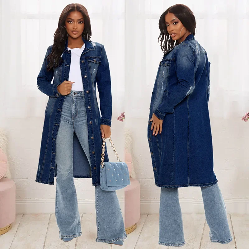 Cotton Denim Coat Women Spring - огляд і ціна Patchwork Jean Jacket