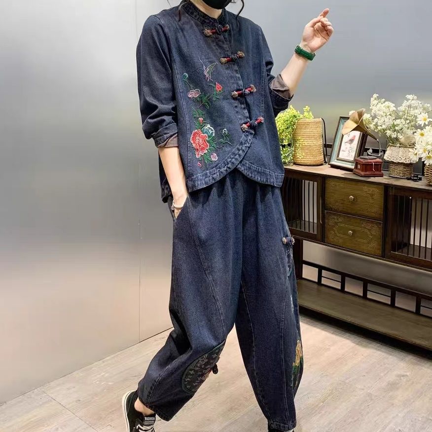 Vintage Button Loose Embroider - огляд і ціна Vintage Fashion Jeans