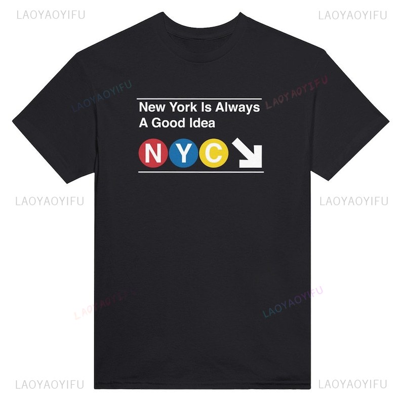 NYC Subway Sign Tshirt Unisex  - огляд і ціна Vintage Fashion Nyc