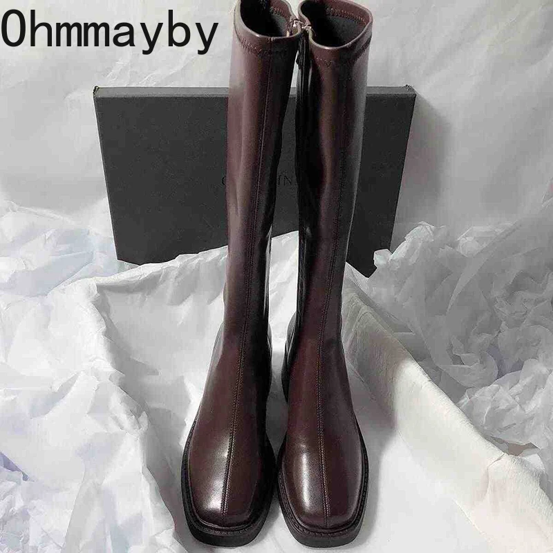 Vintage Thick Heel Women Knee  - огляд і ціна Vintage Fashion De