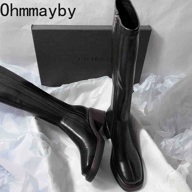 Vintage Thick Heel Women Knee  - огляд і ціна Vintage Fashion De