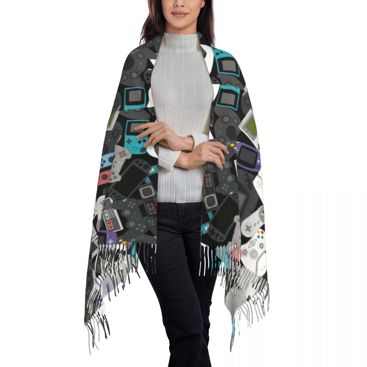 Gamer Controller Tassel Scarf  - огляд і ціна Vintage Fashion Videos