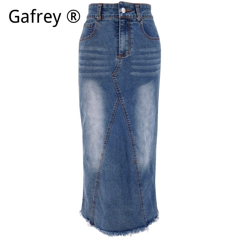 Women Denim Midi Skirt High Wa - огляд і ціна Vintage Fashion Jeans