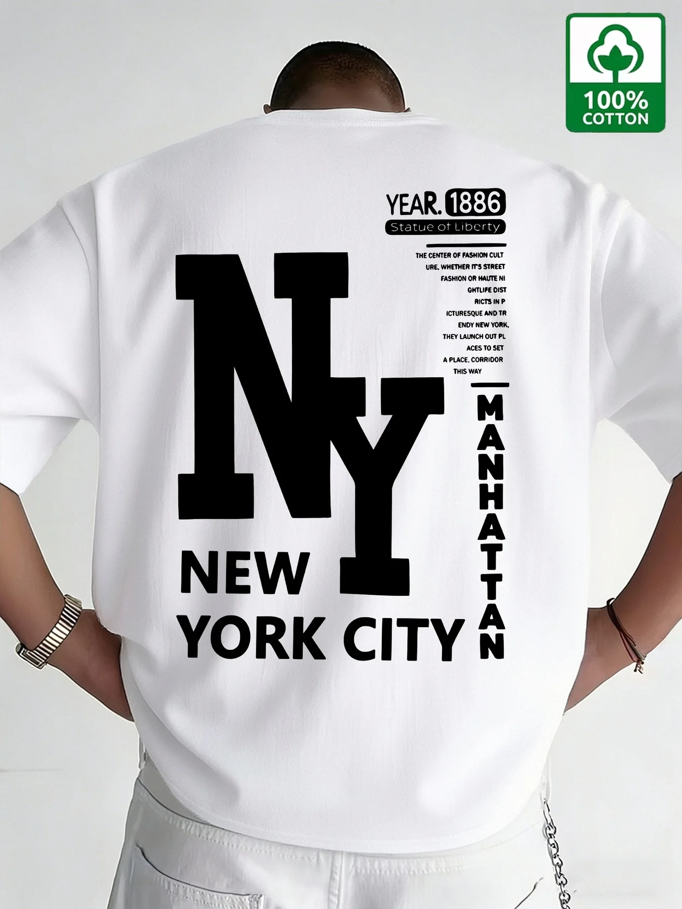 Men NYC T Shirt Cotton New Yor - огляд і ціна Vintage Fashion Nyc