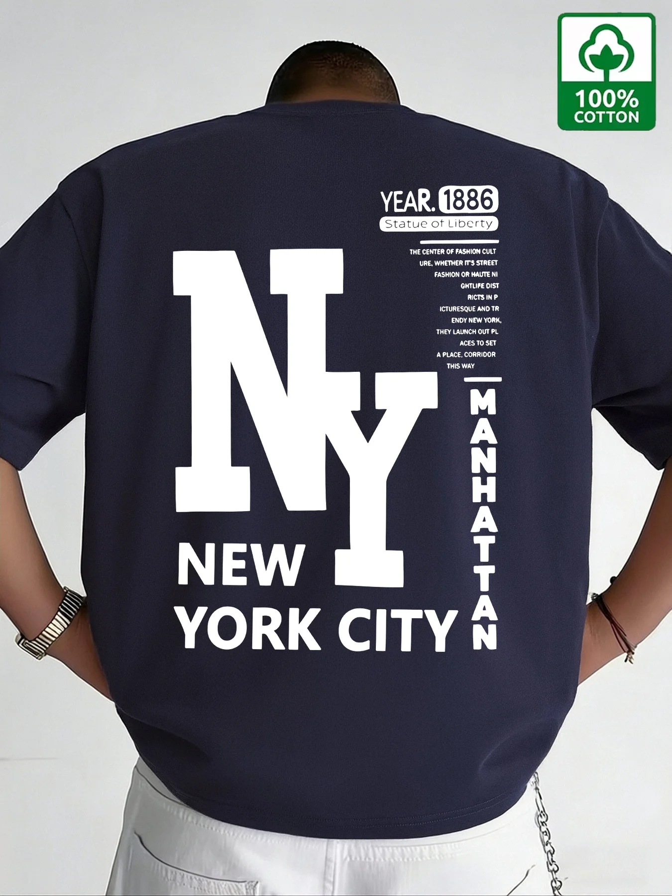 Men NYC T Shirt Cotton New Yor - огляд і ціна Vintage Fashion Nyc