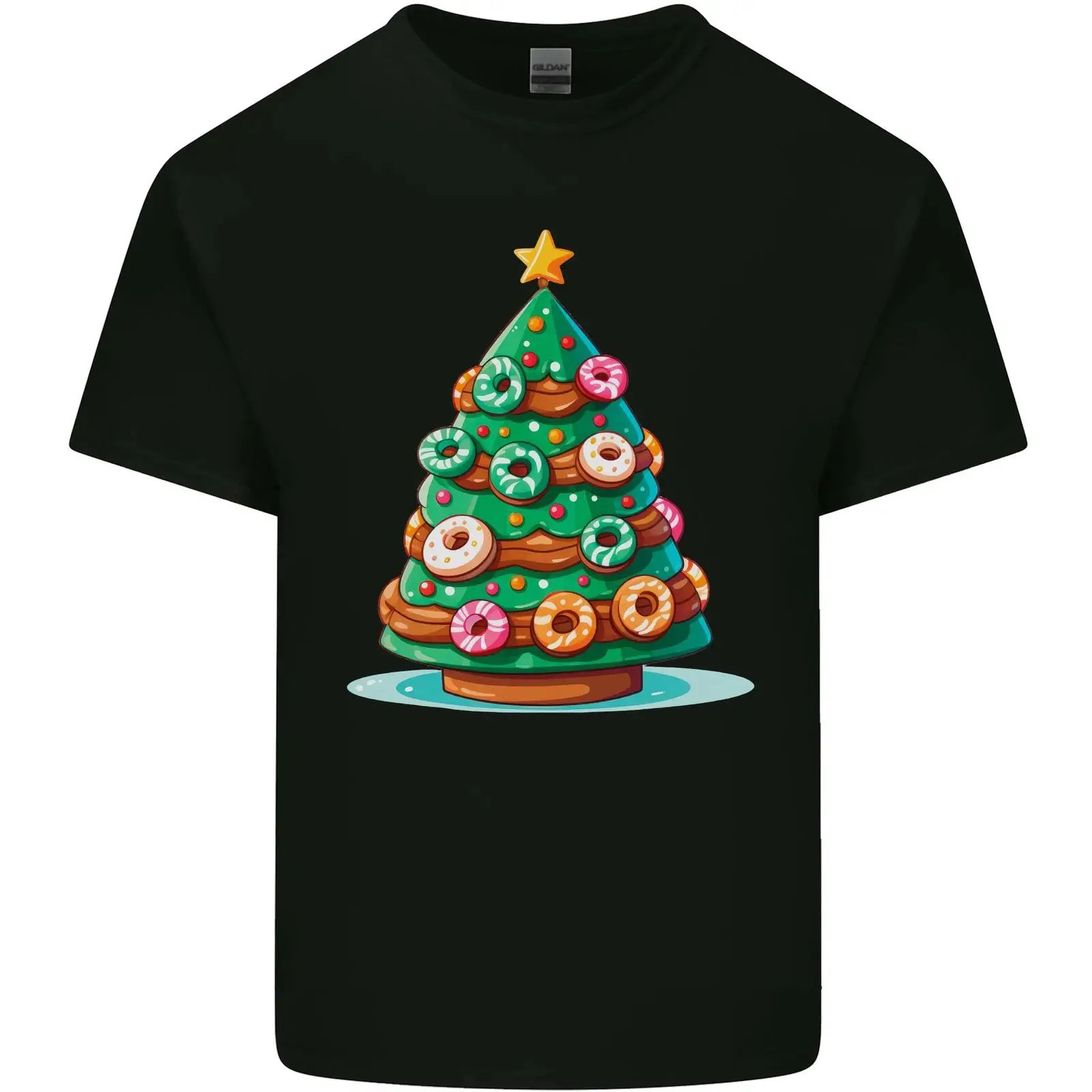 T Shirt Donut Weihnachtsbaum l - огляд і ціна Vintage Fashion Herren