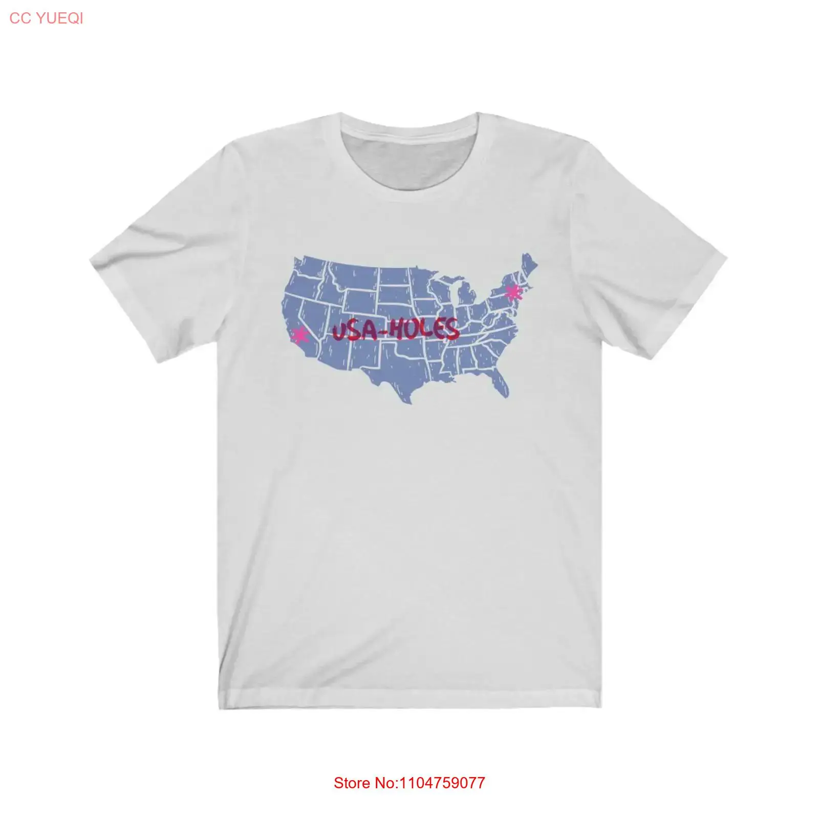 USA holes NYC CA T Shirt Jerse - огляд і ціна Vintage Fashion Nyc