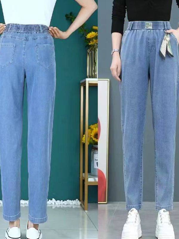 High Waist Straight Leg Ice Si - огляд і ціна Mom Jean High Rise