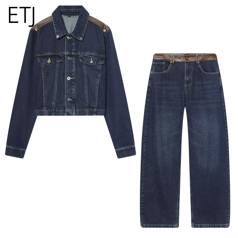 ETJ Women's Denim Jacket & Jea - огляд і ціна Patchwork Jean Jacket