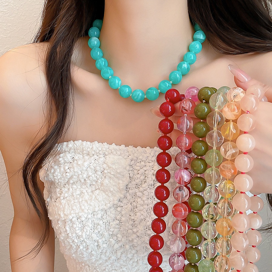 Solid Color Round Resin Beaded - огляд і ціна Vintage Fashion Coloring Pages