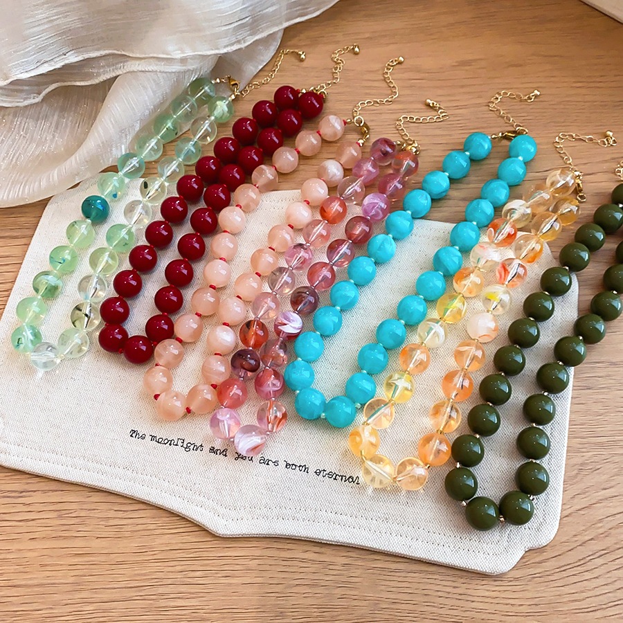 Solid Color Round Resin Beaded - огляд і ціна Vintage Fashion Coloring Pages