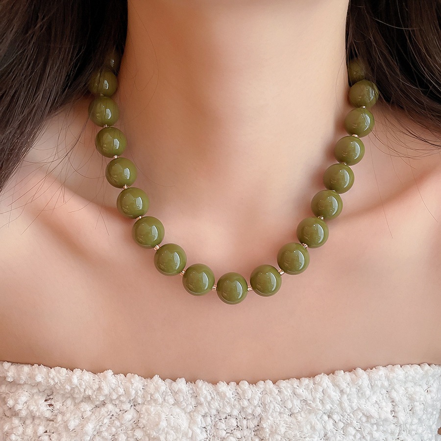 Solid Color Round Resin Beaded - огляд і ціна Vintage Fashion Coloring Pages