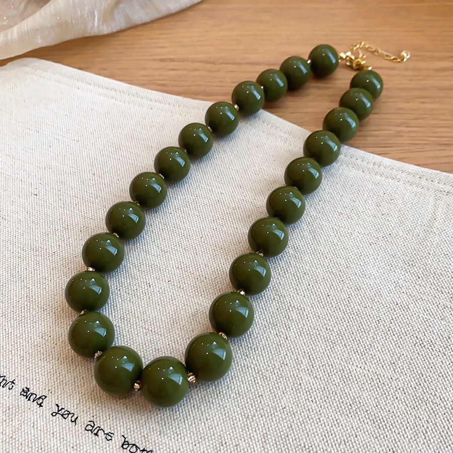 Solid Color Round Resin Beaded - огляд і ціна Vintage Fashion Coloring Pages