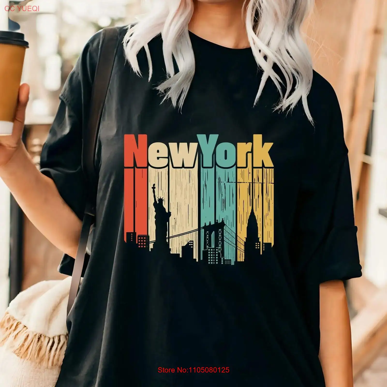 New York retro T shirt USA Tra - огляд і ціна Vintage Fashion Nyc